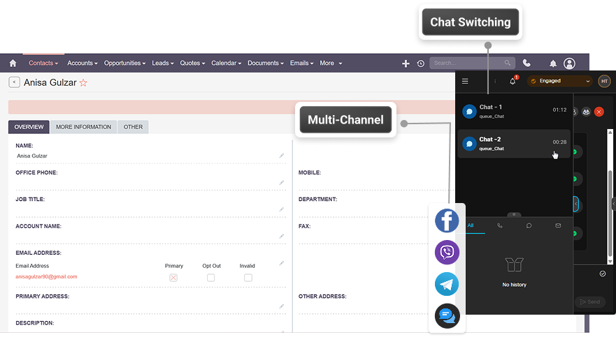 Suite Webex Contact Center Integration